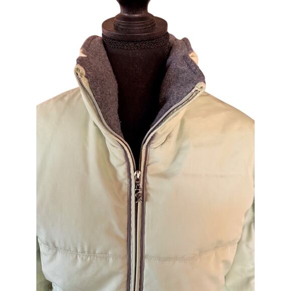 Zero Xposur Women’s Puffer Jacket — Light Green with Gray Fleece Lining (M) - Picture 4 of 10